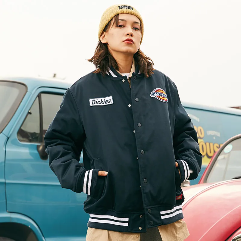 Dickies Puffer Jacket Winter Unisex Dark Marine Blue-1