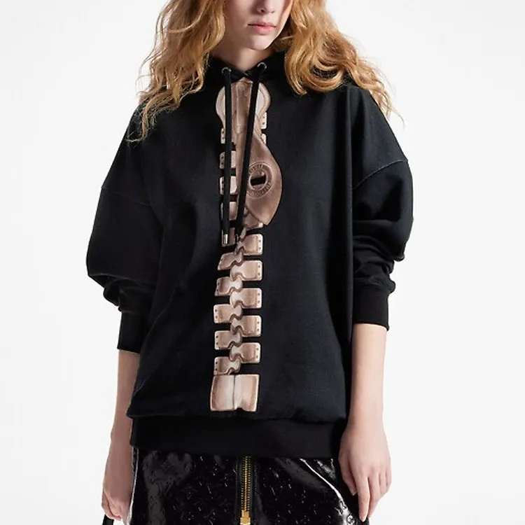 LOUIS VUITTON Zipper Print Hoodie-2