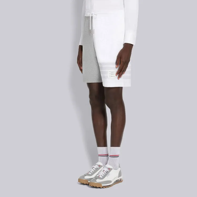 THOM BROWNE Panelled Drawstring Shorts-4