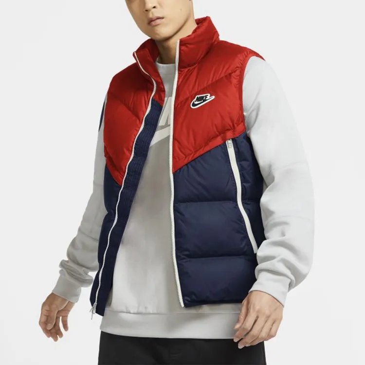 Nike Down Jackets Men Blue Red-3