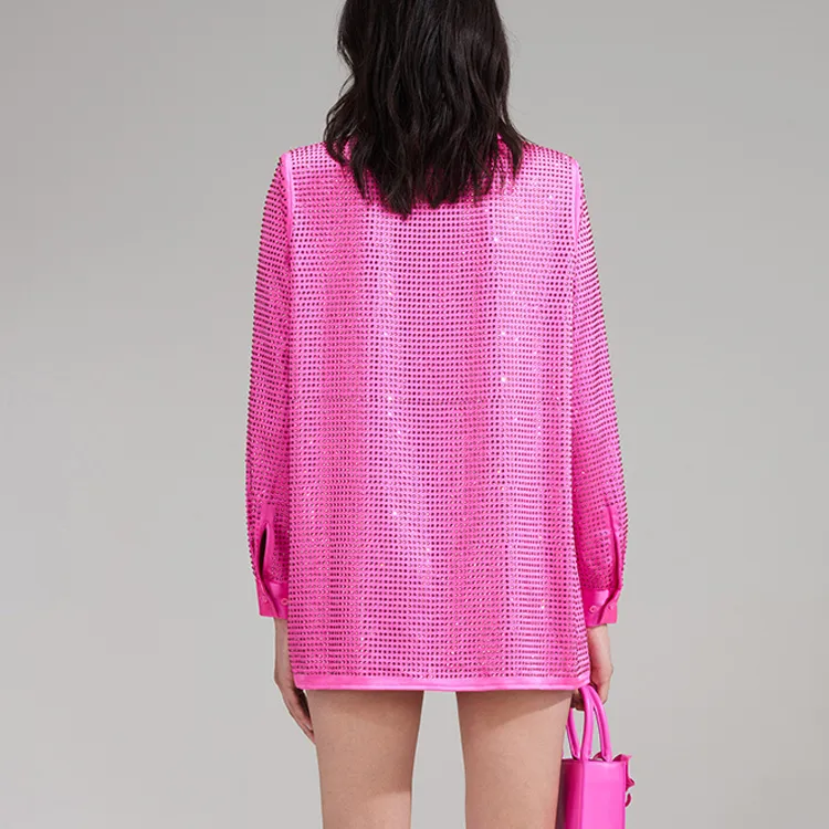 Self portrait SS23 Shirts Women's Neon Pink-2