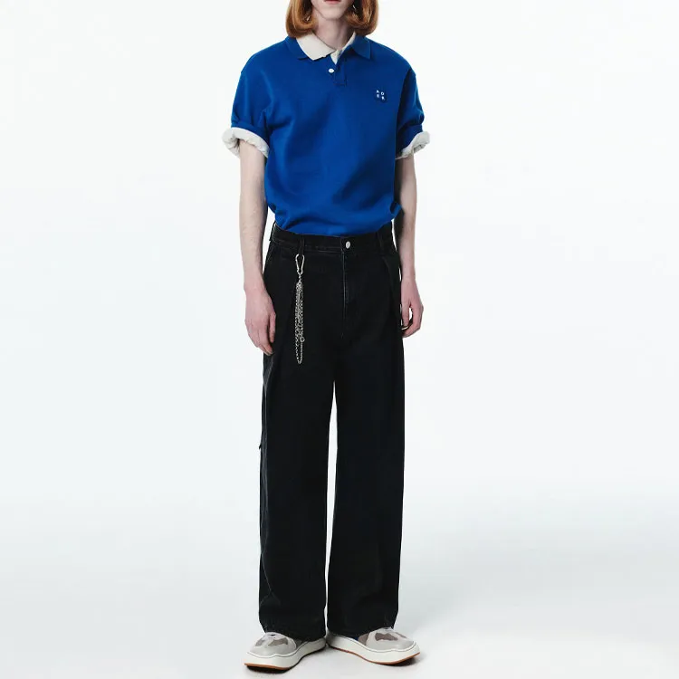 ADER ERROR Mid rise Wide leg Jeans-2