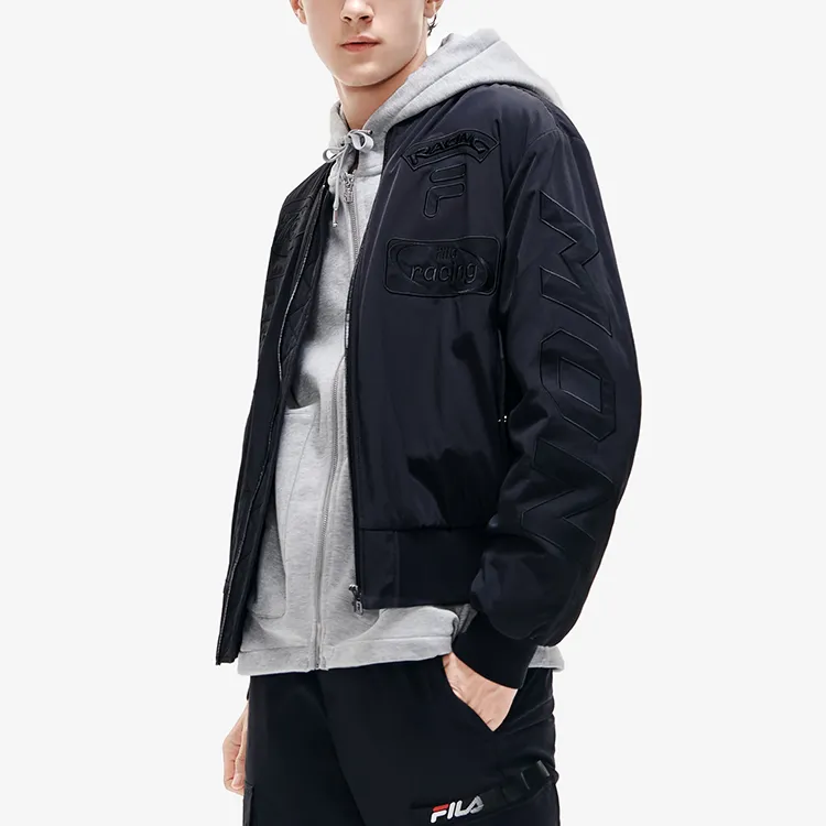 FILA Puffer Jacket Winter Men's Jet Black-4