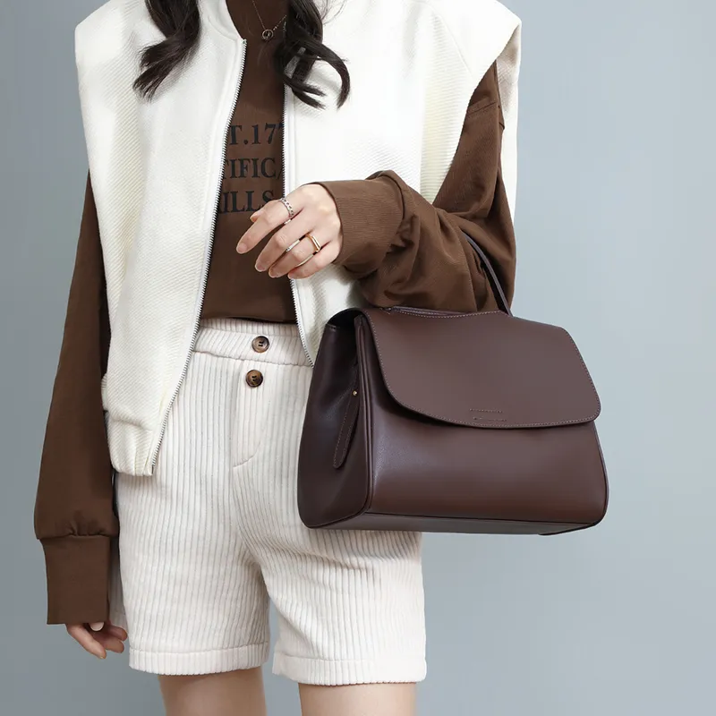VINEY Cow Leather Crossbody Bag Shoulder Bag Shopping Bag Regular Women's Multicolor-3