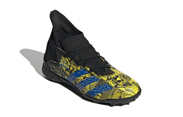 Adidas Predator Freak .3 Cushioning Mid-Top Kids' Soccer Shoes Black Yellow Blue Kids'-2