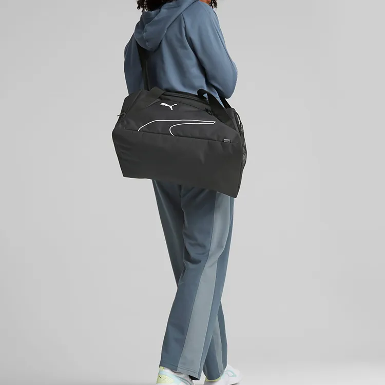 PUMA Polyester Handbag Gym Bag Small Size Women's Black-4