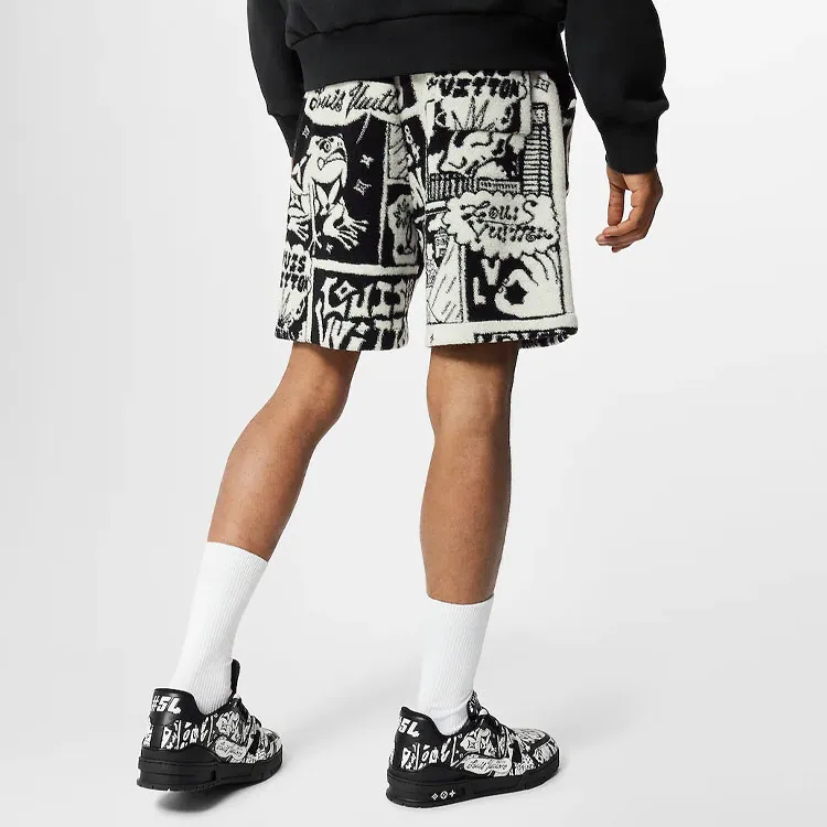 LOUIS VUITTON Casual Shorts Men's Black-4