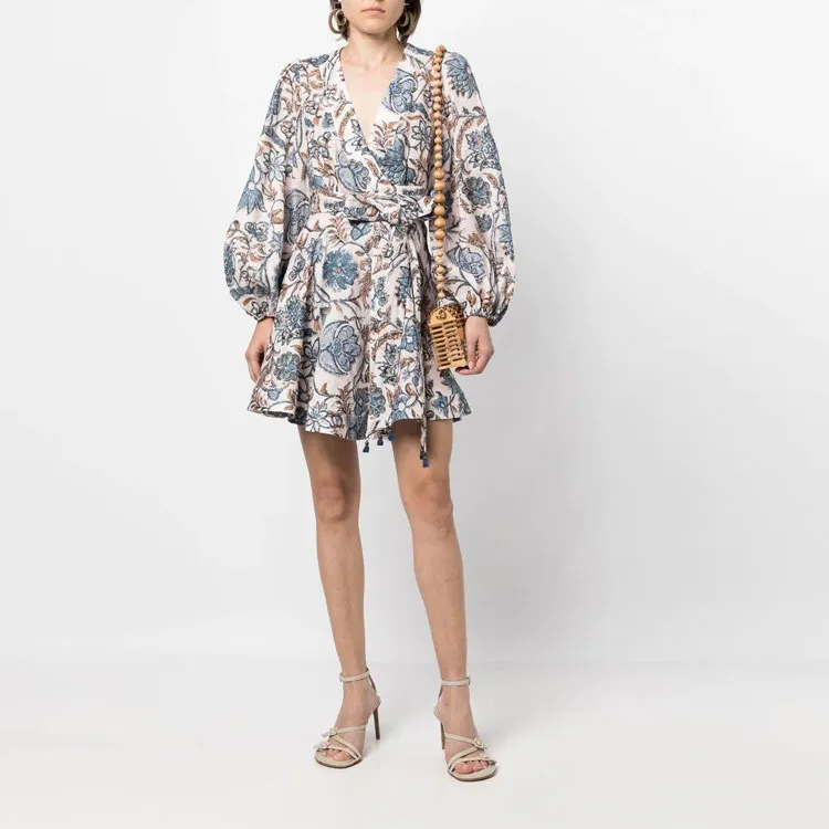 Zimmermann Long Sleeved Dresses Women's Blue-1