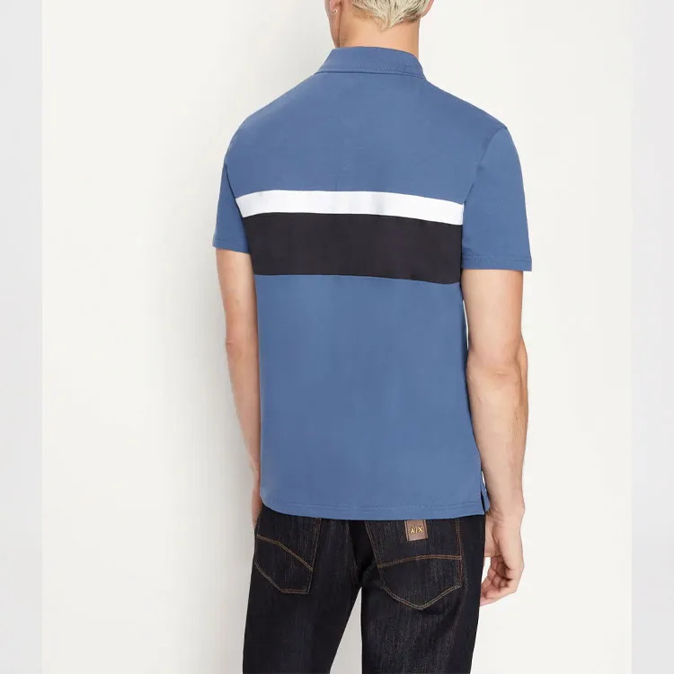 ARMANI EXCHANGE Polo Shirts Men Navy Blue-2
