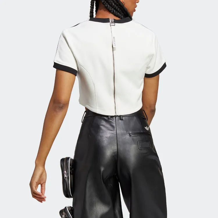 Adidas Originals BLUE VERSION CROP TEE Crop Top Women's White-3