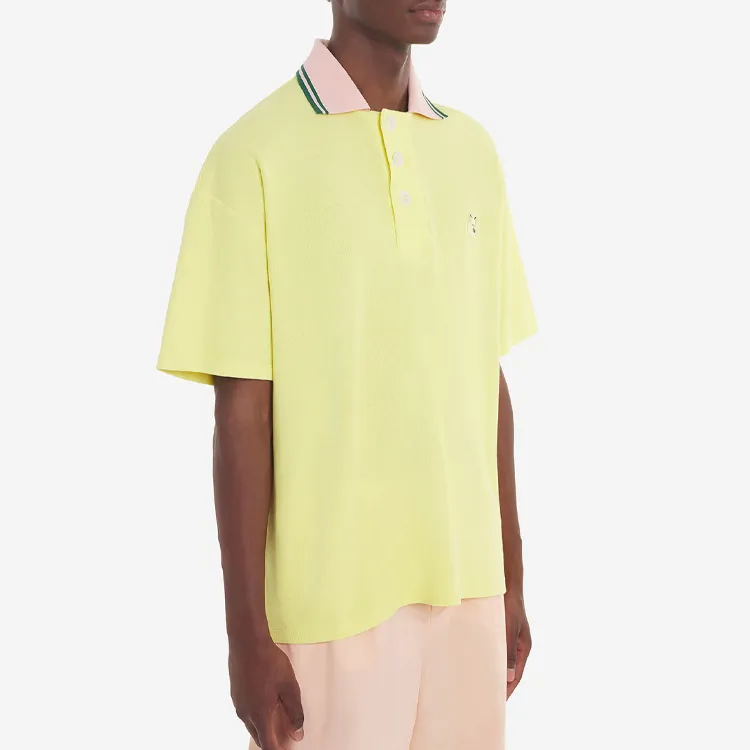 Maison Kitsune Logo patch Polo Shirt-3