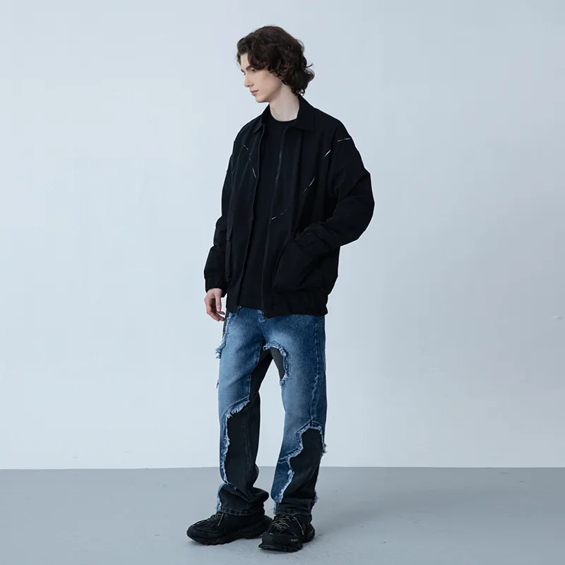 XINYINSU Coach Jacket Spring Autumn And Winter Unisex Black-6