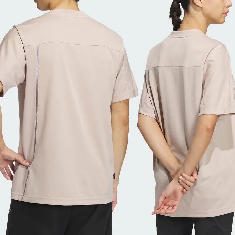 Adidas T Shirts Unisex Wonder Taupe-5
