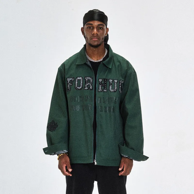 FORHUG Jackets Unisex Green-5