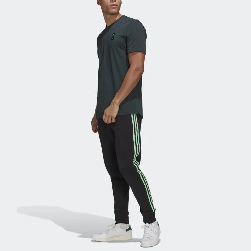 Adidas T-Shirts Men Dark Shadow Green-2
