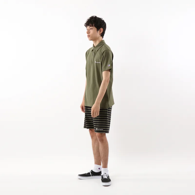 Champion Polo Shirts Unisex Army Green-3