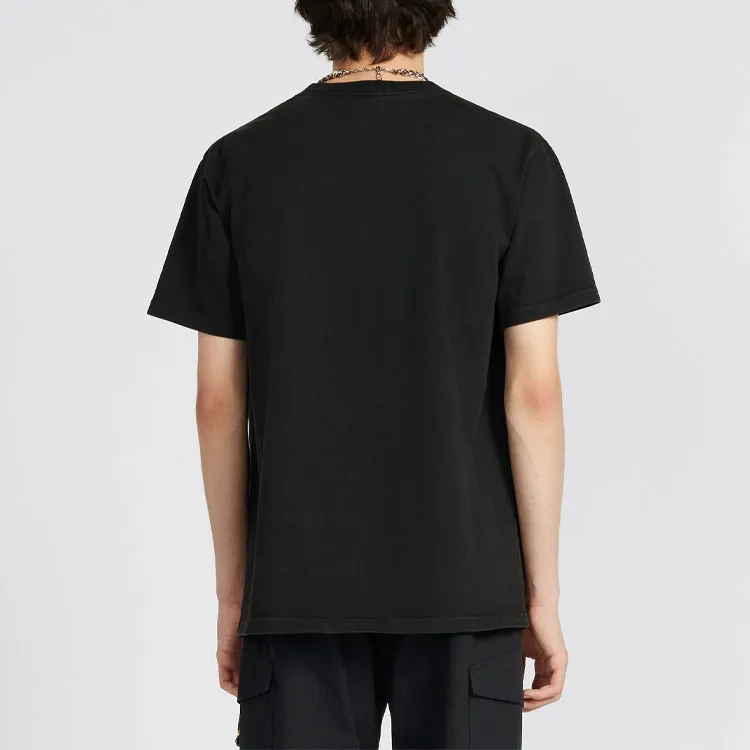 DIOR Logo Embroidered Round Neck T Shirt-3