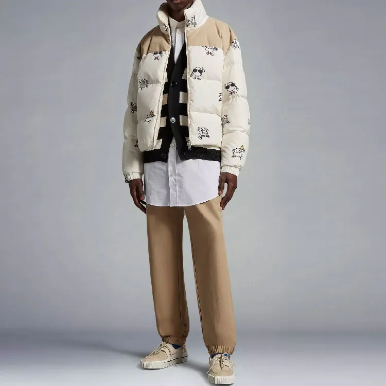 Moncler Down Jackets Men Beige-1