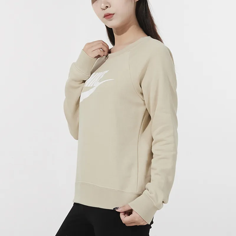 Nike Sportswear Essentials Series Sweatshirts Women's Khaki-4