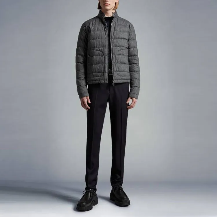 Moncler Acorus Series Down Jackets Men Charcoal Gray-1