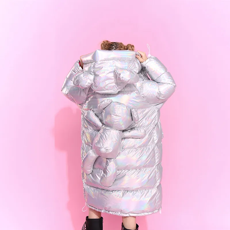 LALABOBO Down Jacket Women's Silver-2