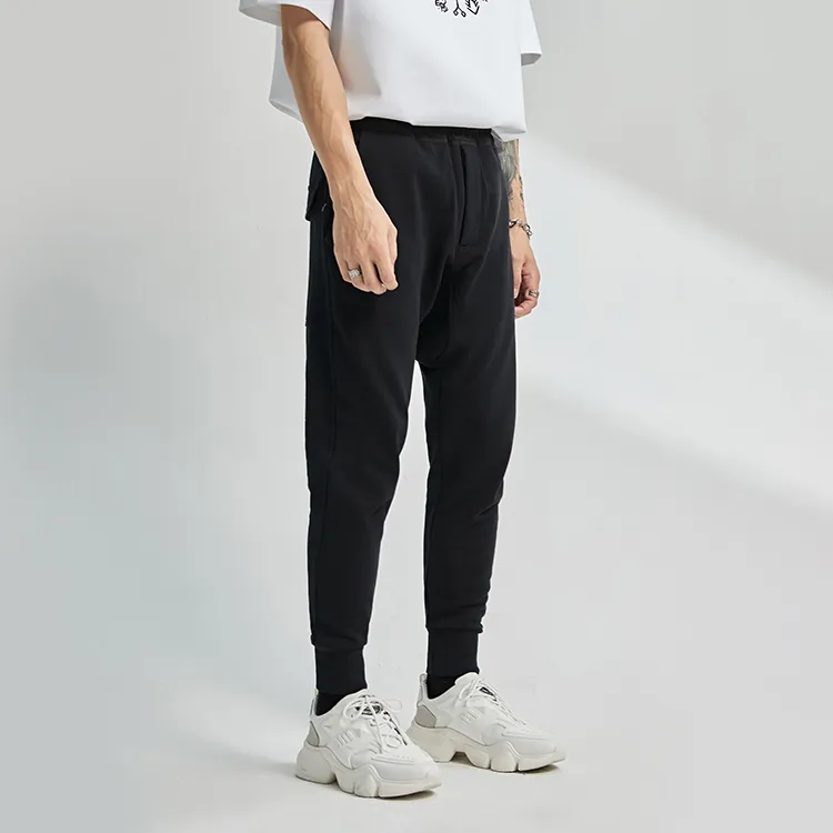 RICKYOUNG Jogger Casual Pants Unisex Black-2