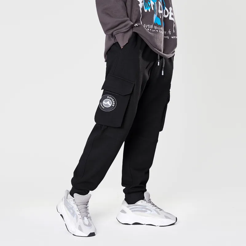 GUKUUL Casual Pants Unisex Black-6