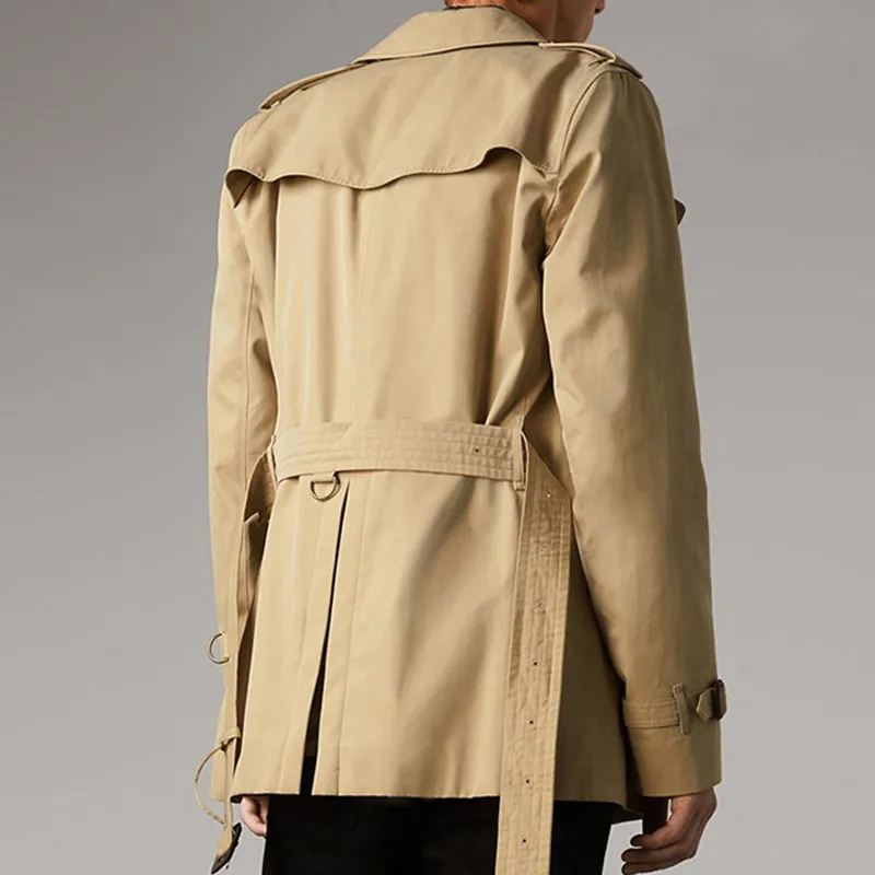 Burberry Trench Coat Men's Khaki-3