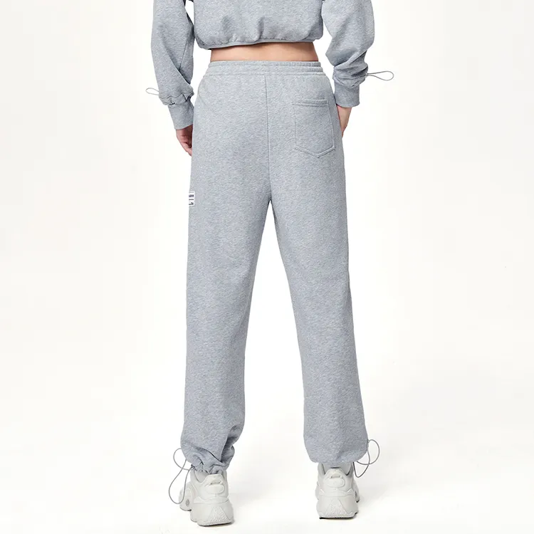 FILA Knitted Sweatpants Women's Dark Marble Heather Gray-4