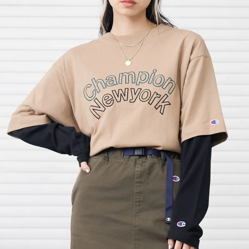 Champion Straight T-Shirt Japan Version Unisex-13