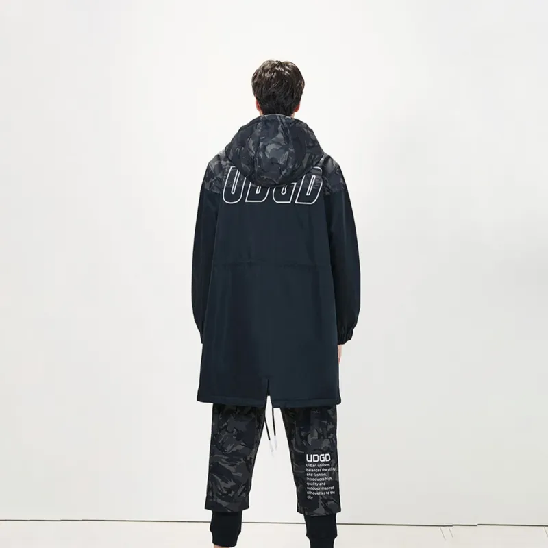 UNDERGARDEN Colorblock Hooded Loose Fit Mid-Length Puffer Jacket Unisex-3