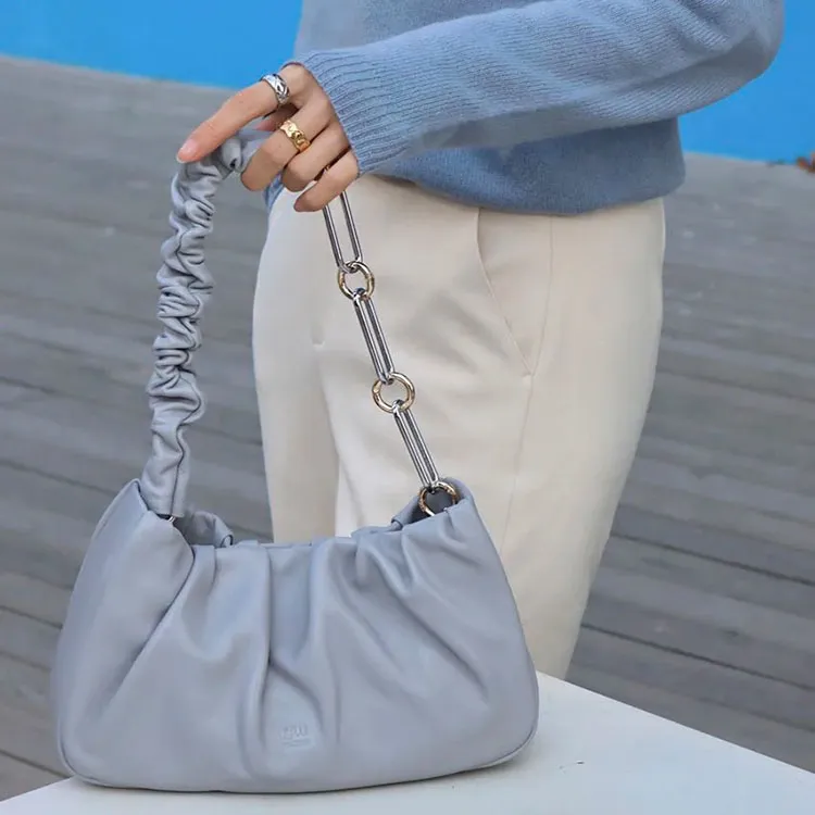 QULU Sheepskin Tofu Bag, Cloud Underarm Handbag, Shoulder Bag Women's Multiple Colors-28