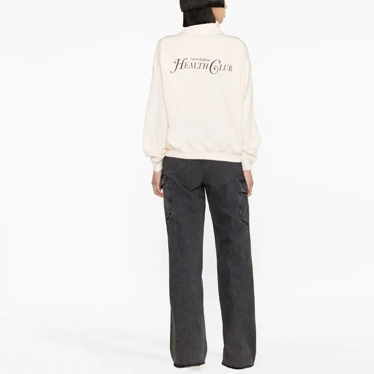 SPORTY & RICH Graphic print High neck Sweatshirt-2