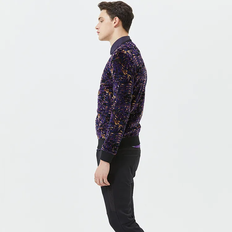 DAVID NAMAN Sweatshirts Men Purple-4