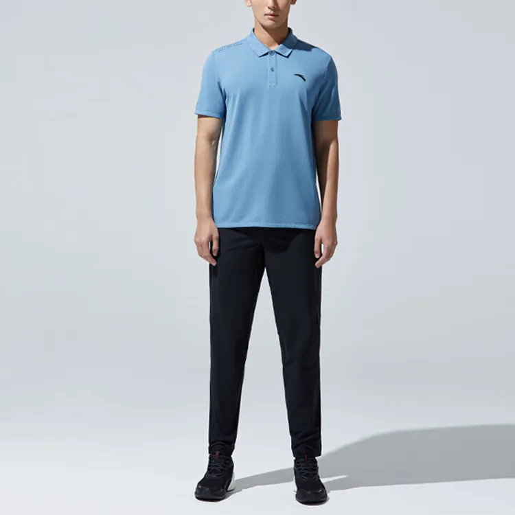 Anta Variety Training Collection Polo Shirt Men's Blue-3