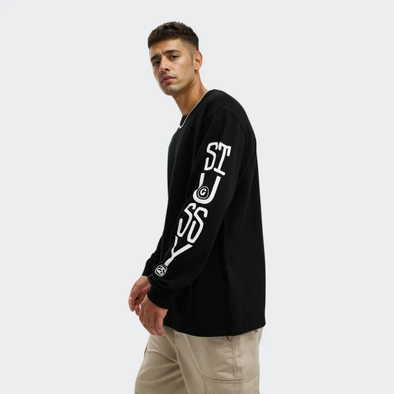 Stussy Classic Stack Pigment Dyed Long Sleeve Tee-2
