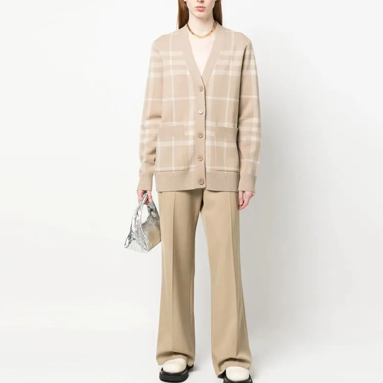 Burberry Cashmere Sweater Women's Khaki-1