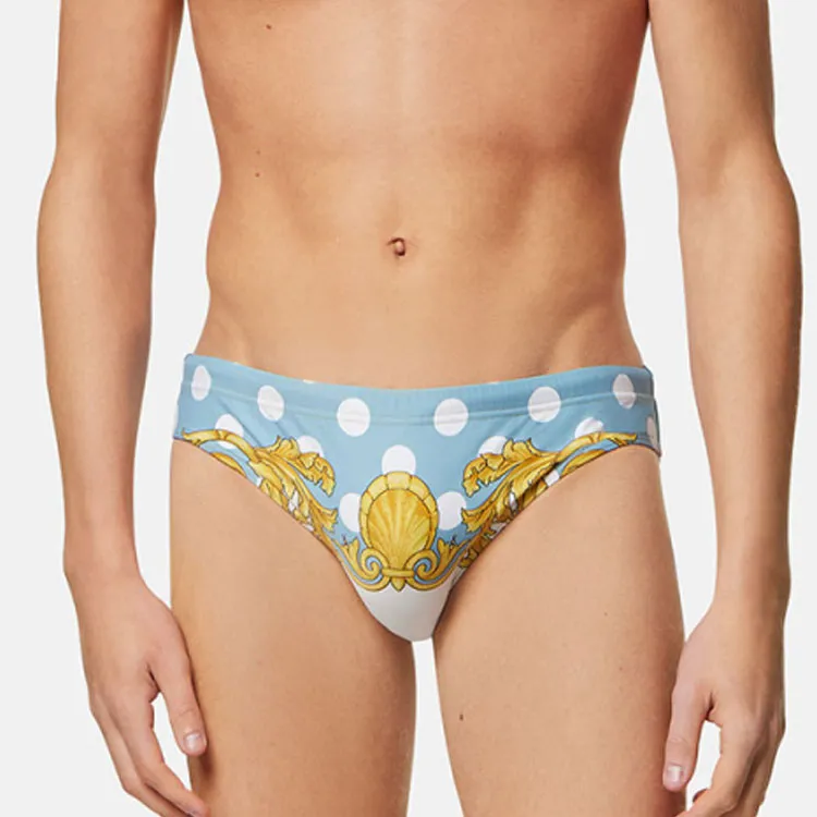 VERSACE SEASHELL BAROQUE Swimming Shorts Men's Multicolor-2