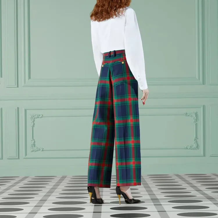 GUCCI Casual Pants Women's Marine Blue-4
