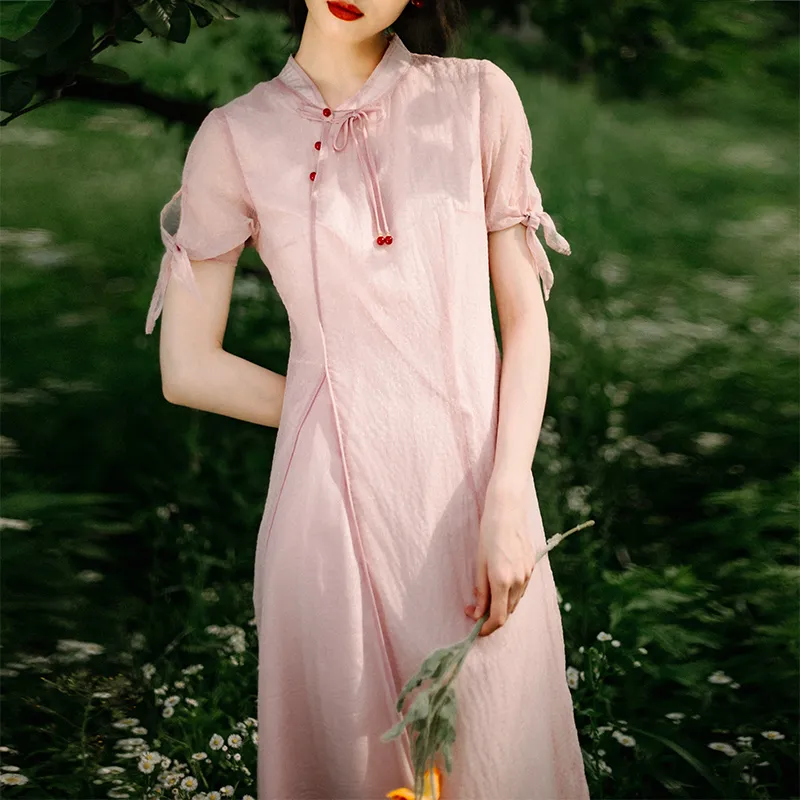 ANNECHEN Short Sleeved Dresses Women's-7