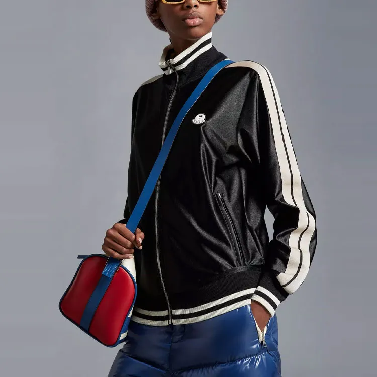 Moncler X Palm Angels Shiny Zip Up Sweatshirt-4