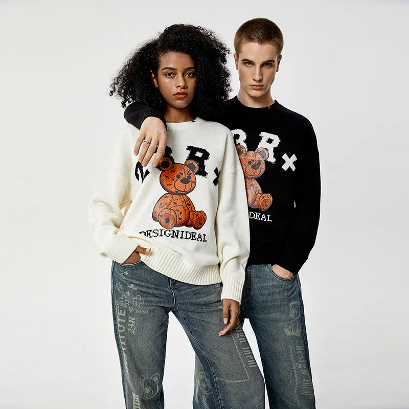 23R+ Sweaters Unisex White-2