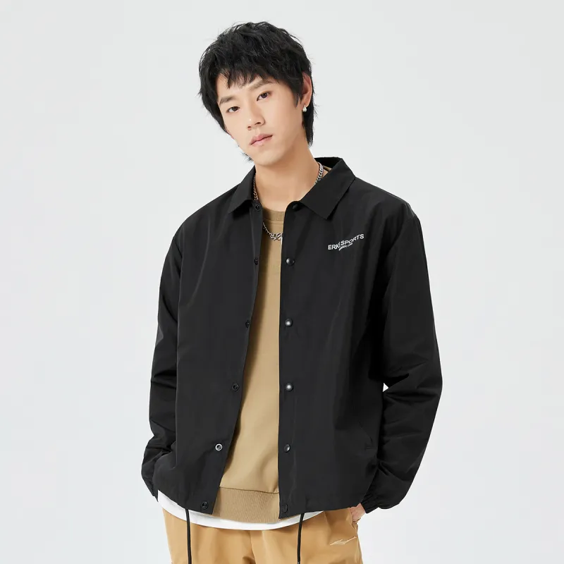 Erke Jackets Men Jet Black-4