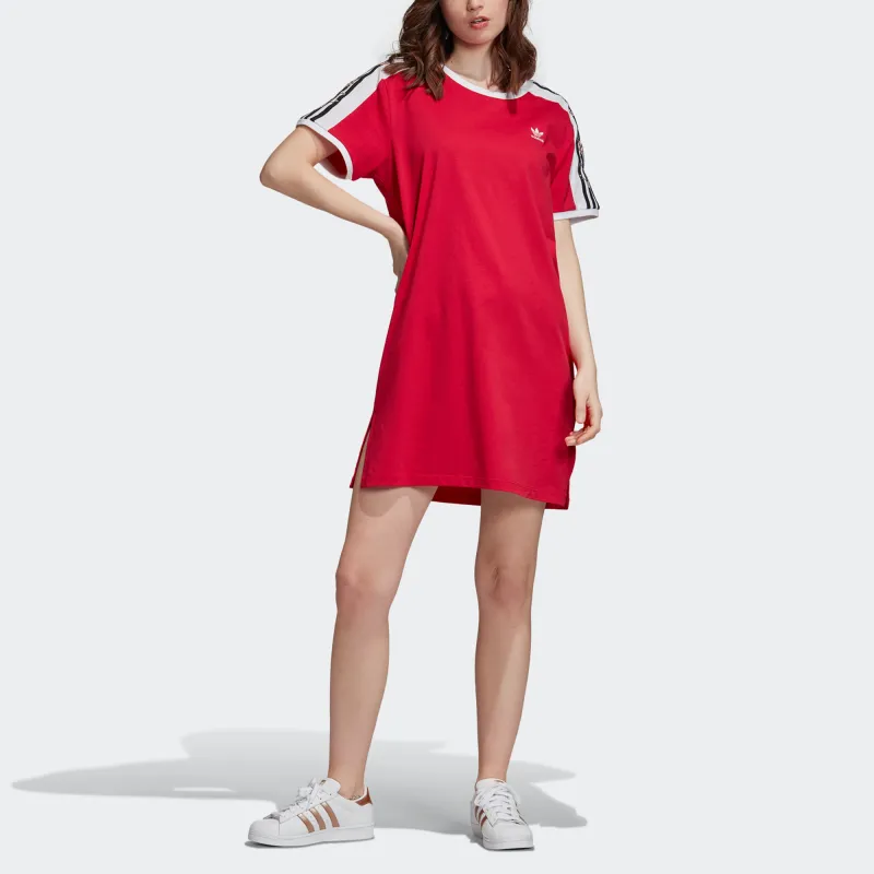 Adidas Originals Short Sleeved Dresses Women's Red-2