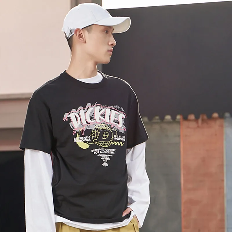 Dickies SS21 Crew Neck Fitted Straight Short Sleeved T Shirt Unisex Black-5