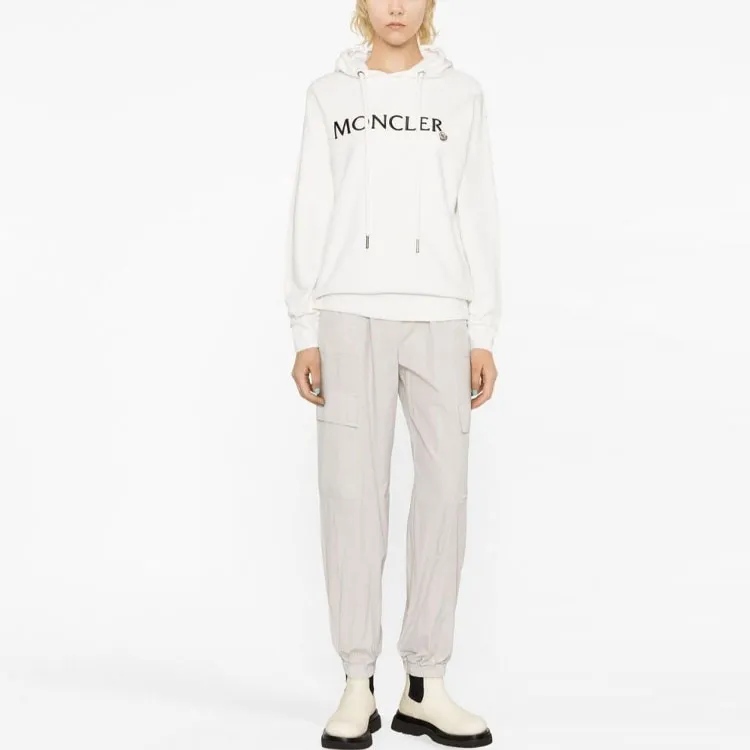 Moncler Logo embroidered Cotton Hoodie-1
