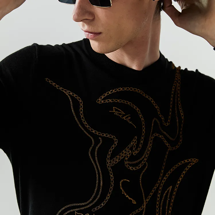 DAVID NAMAN Sweaters Men Black-4