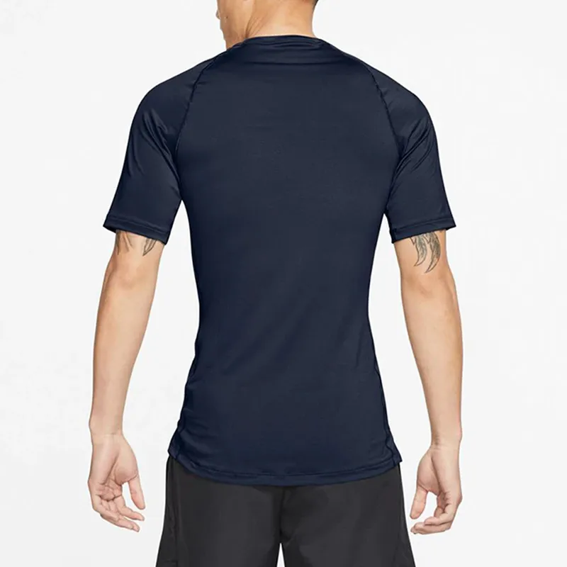 Nike T Shirts Men Navy Blue-3