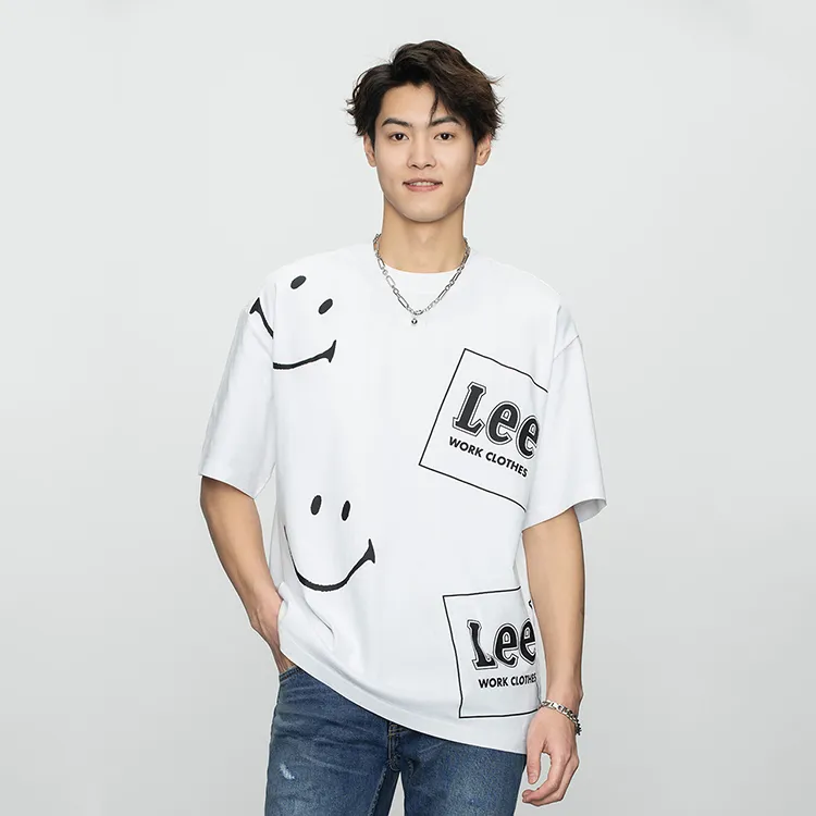 Smiley X Lee T-Shirts Men White-2