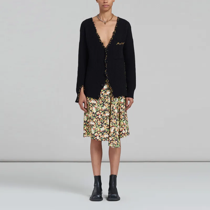 MARNI Floral print A line Skirt-1